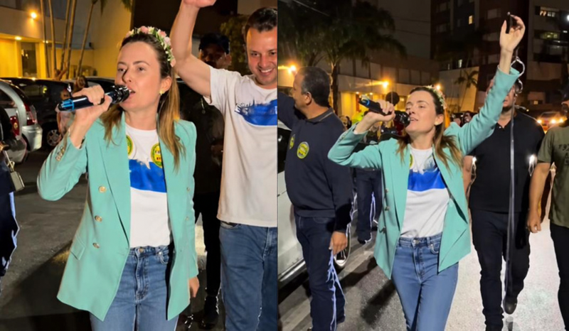 Imagem - Júlia Zanatta comemora reeleição com chicote após votação recorde em SC