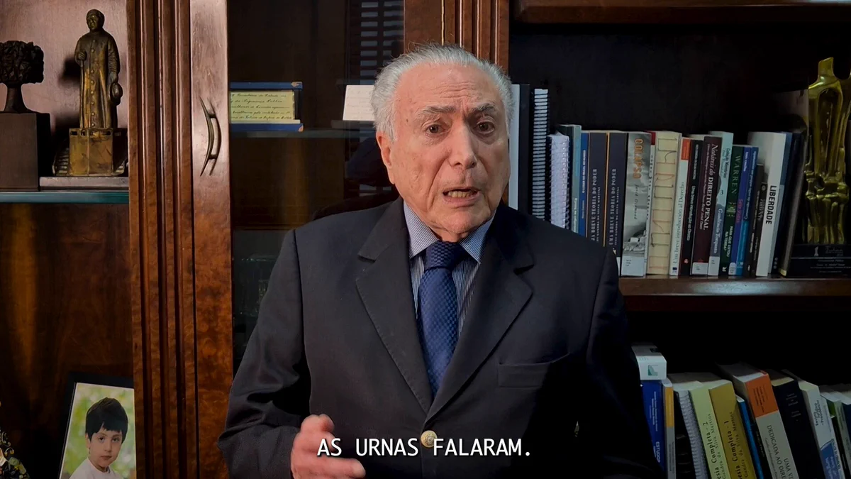 Michel declarou apoio a Flávio no segundo turno em vídeo -