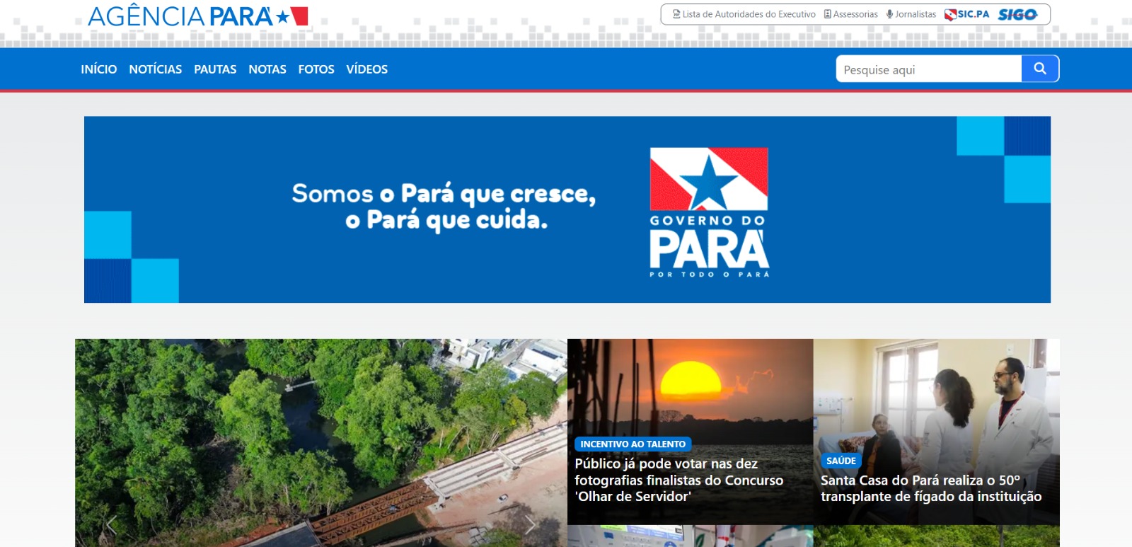 Site e redes oficiais do Governo do Pará voltam ao ar após período eleitoral