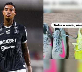 Imagem - Após saída do Remo, Alef Manga coloca 14 pares de chuteiras à venda nas redes sociais