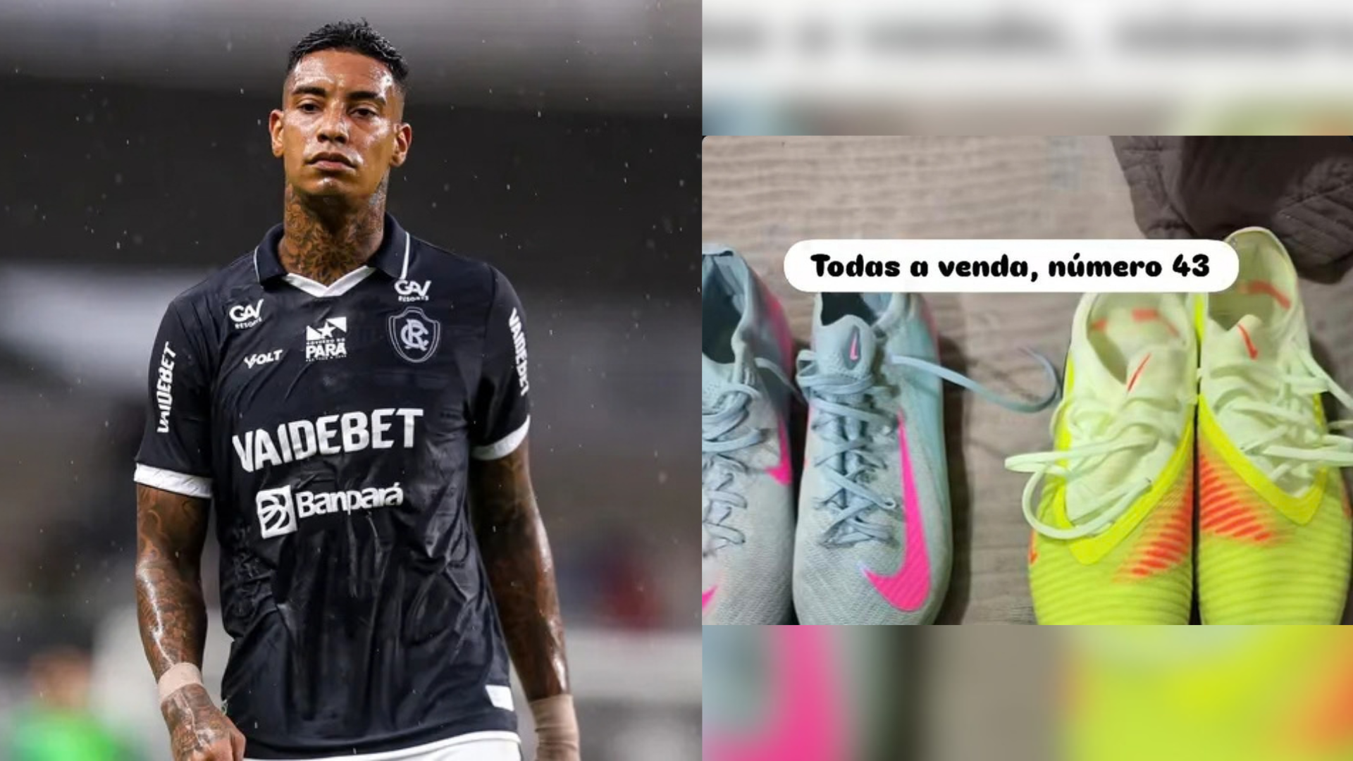 Atacante publicou o anúncio nas redes sociais cinco dias depois de ter o contrato rescindido pelo clube paraense
