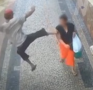 Homem atacou Euzita com um chute em BH -