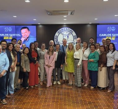 Imagem - Carlos Santos participa de encontro com empresários na ACP