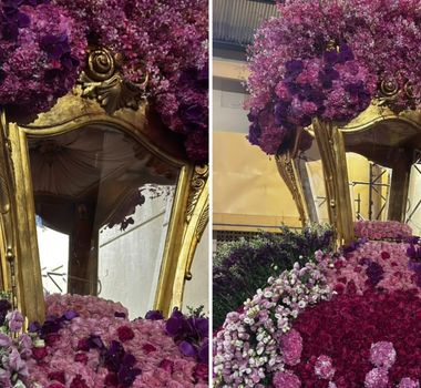 Imagem - Berlinda do Círio ganha decoração em tons de rosa neste domingo