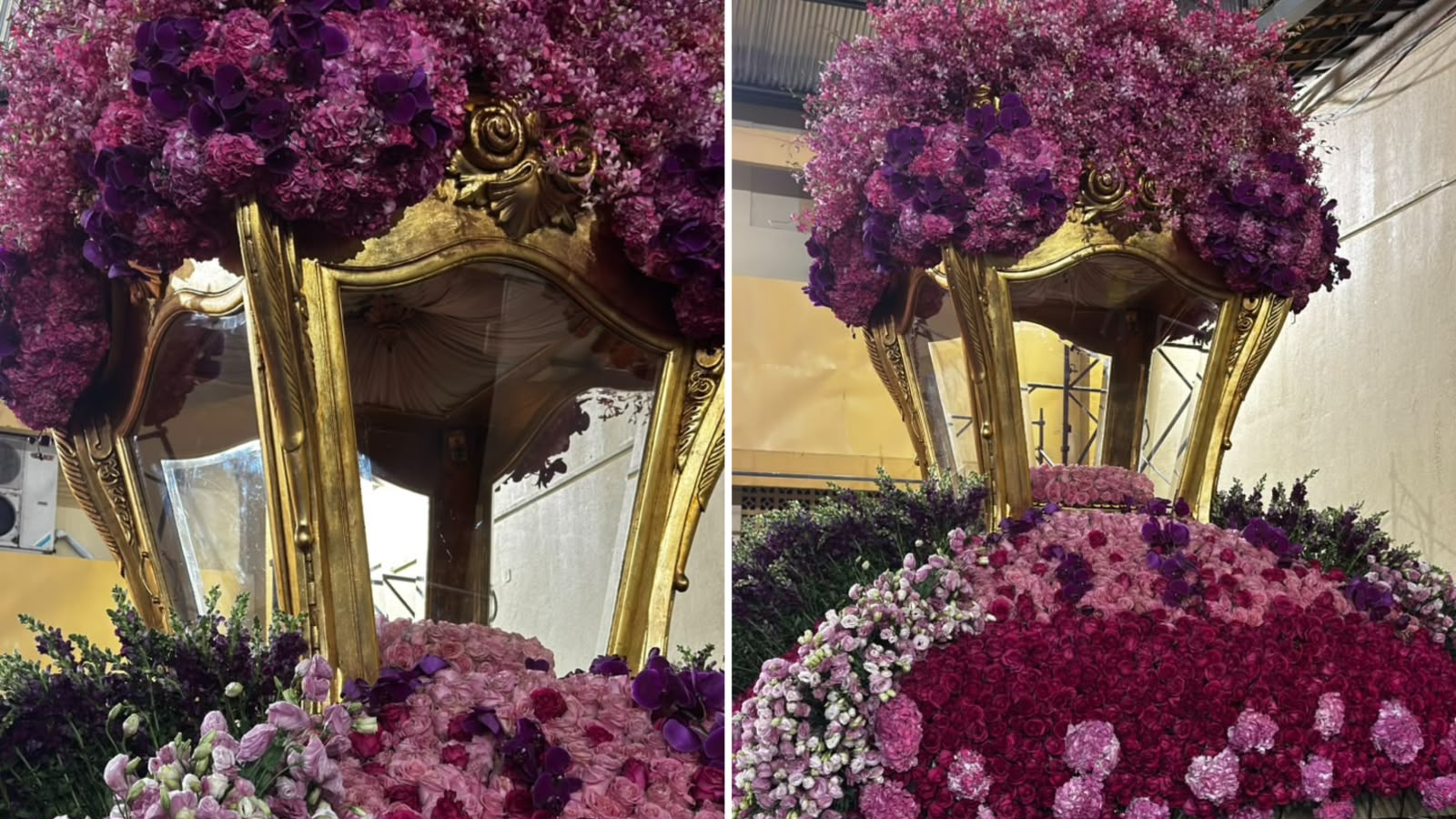 Berlinda do Círio ganha decoração em tons de rosa neste domingo -