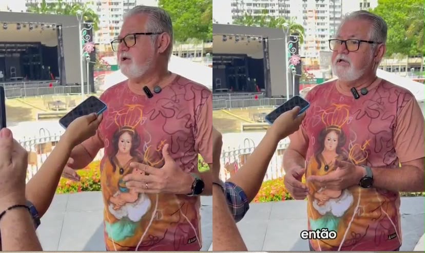 O coordenador-geral do Círio, Antonio Sousa, explica o trabalho realizado pela Guarda de Nossa Senhora de Nazaré nessas situações.