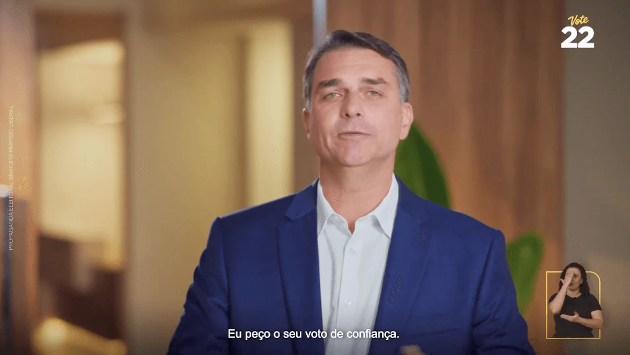 Imagem - TSE apura falha que deixou propaganda de Flávio Bolsonaro sem áudio na TV