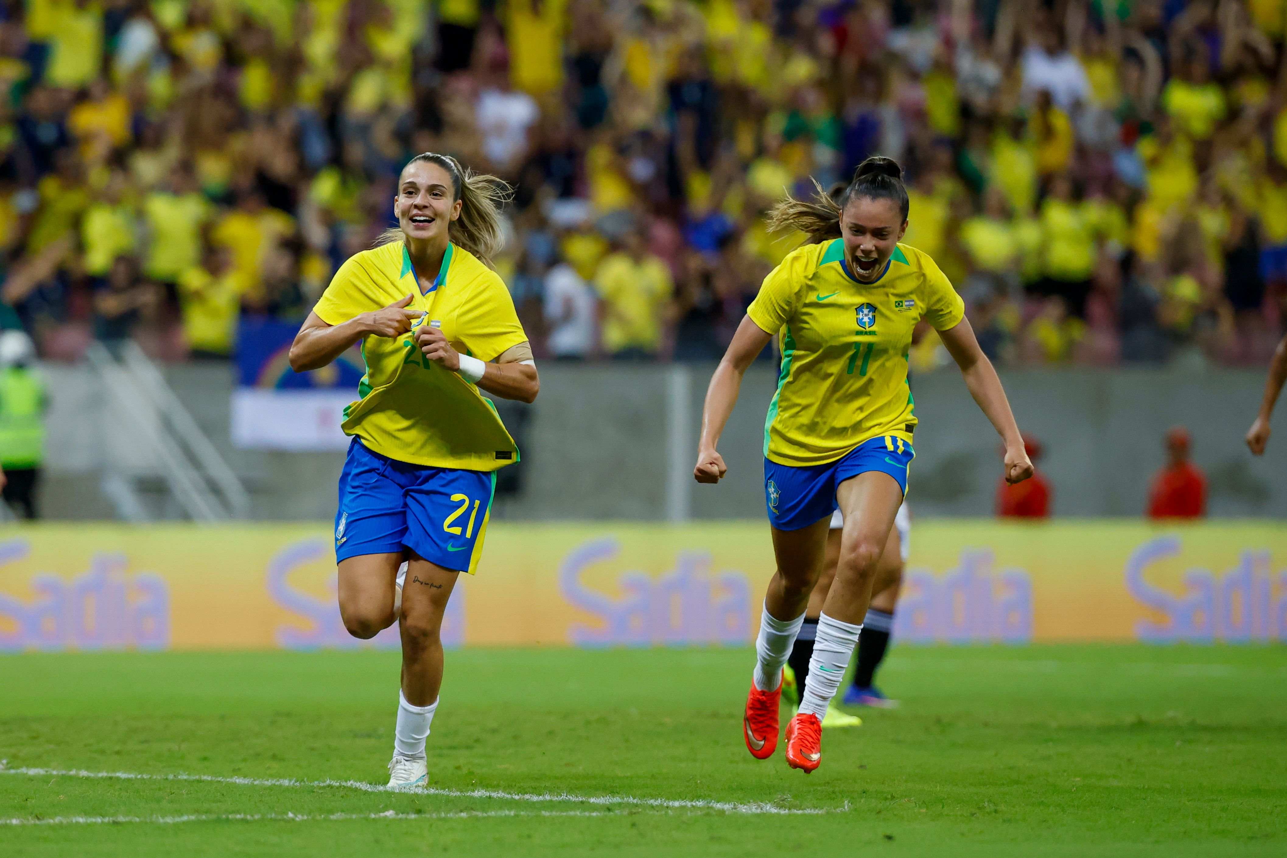 Bia Zaneratto e Gio Garbelini marcaram os gols do Brasil - 