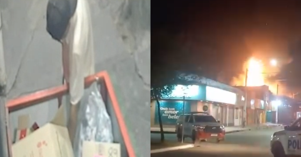 Fogo em lixeira fez se espalhar por duas lojas e mais três imóveis -