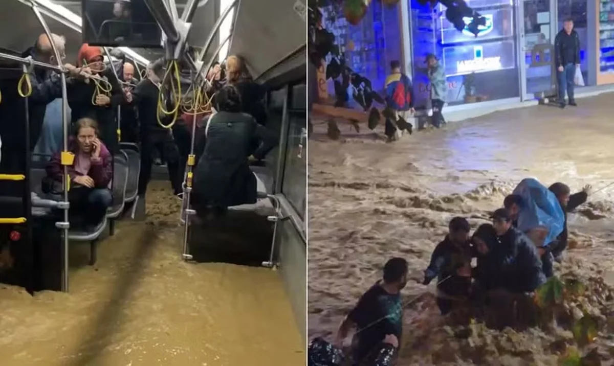 Temporal histórico inunda ruas, deixa dois mortos e paralisa serviços