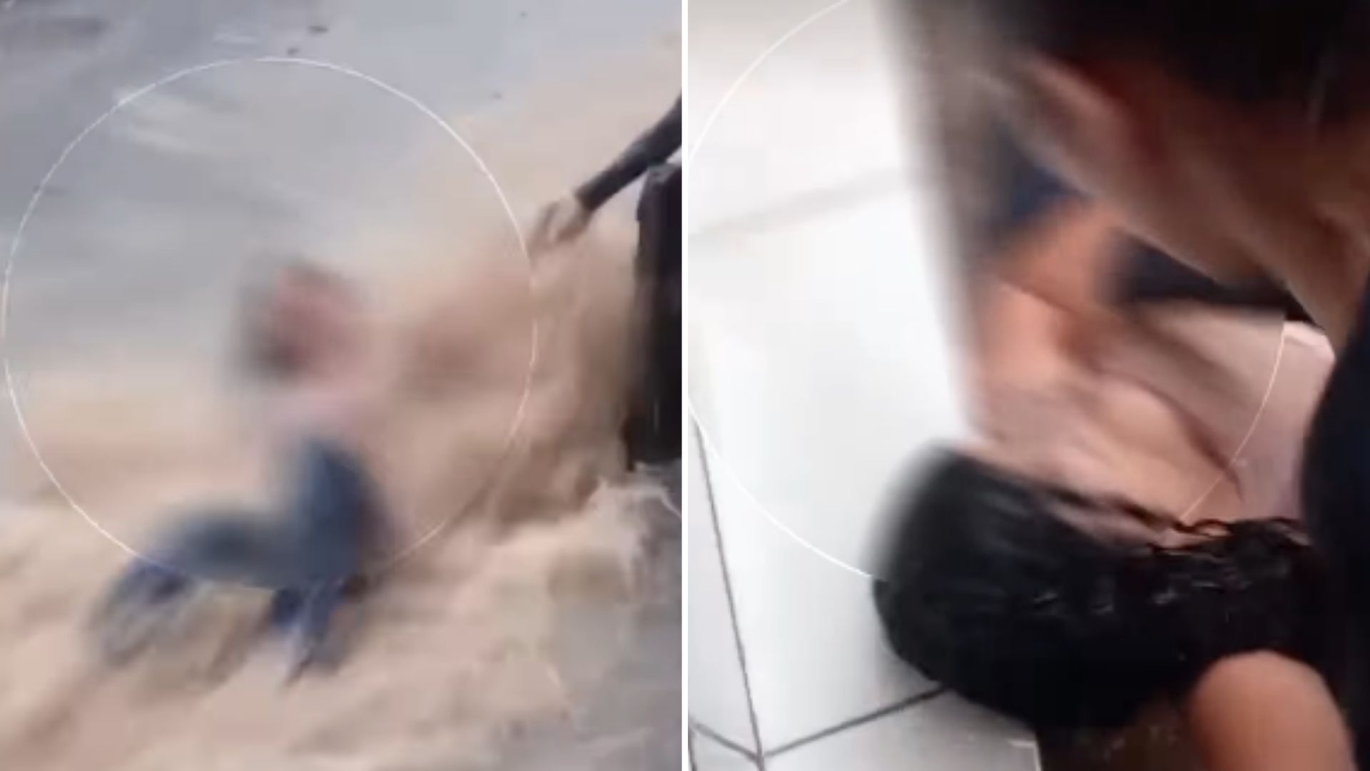 Uma jovem de 22 anos foi arrastada por uma enxurrada na tarde desta quarta-feira (14), na Rua Santa Cruz do Monte Castelo.
