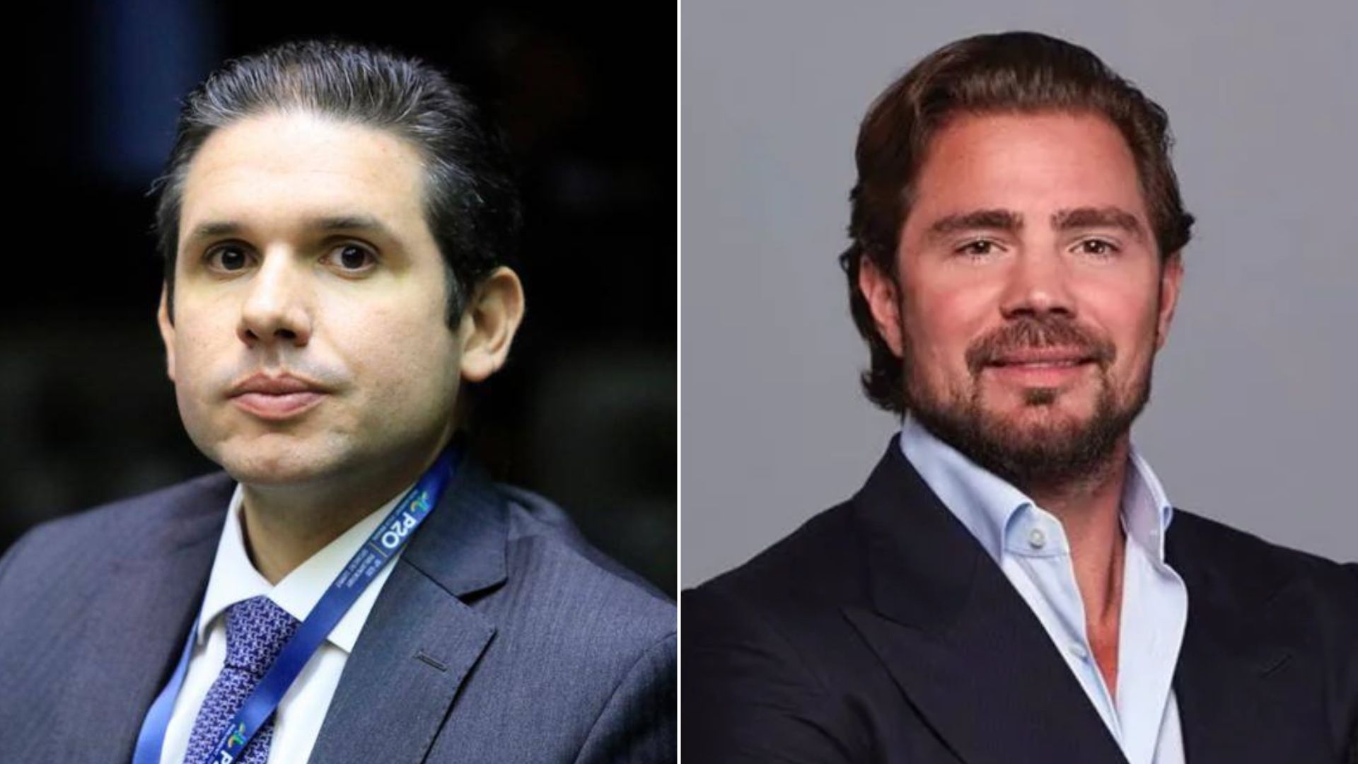 Presidente da Câmara dos Deputados, Hugo Motta (Republicanos-PB) e o ex-banqueiro Daniel Vorcaro, ex-controlador do Banco Master.