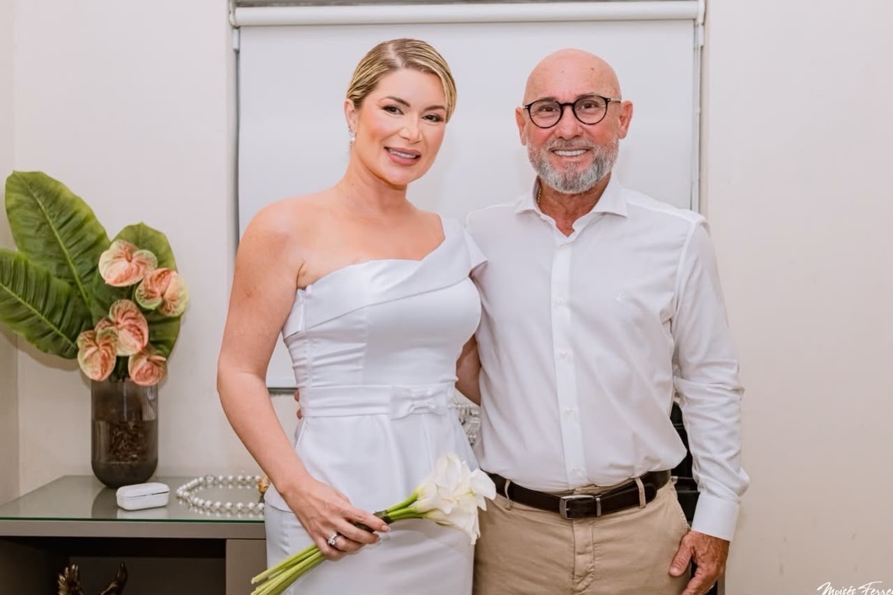O casal, Lígia e Cristiano Vale 