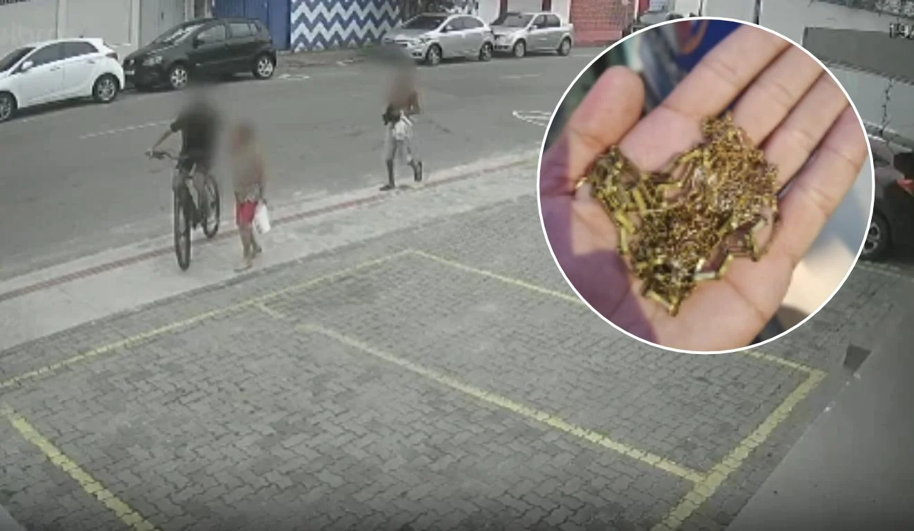 Idosa de 81 anos cai no chão e fica desacordada após ter cordão arrancado por menor em ES