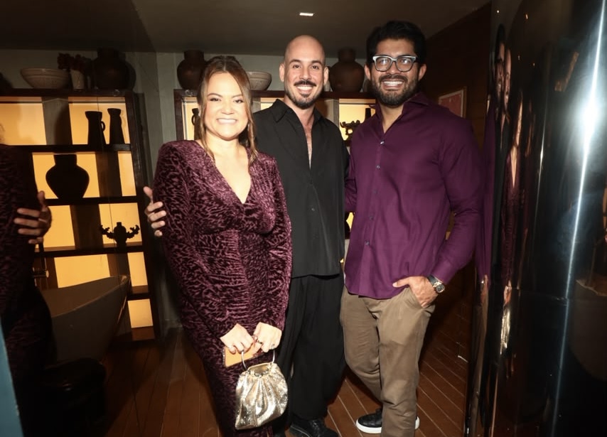Juliana Hong e Roberto Possas com Igor Tairo