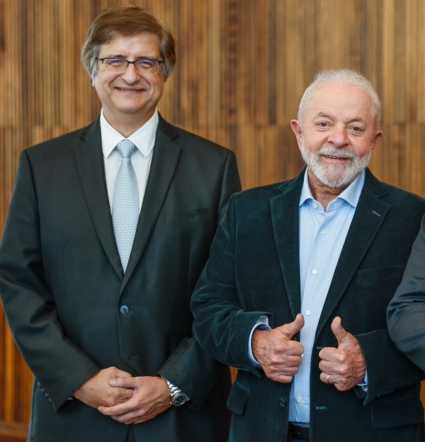 Paulo Gonet chefe da PGR e o presidente Luiz Inácio Lula da Silva (PT) 