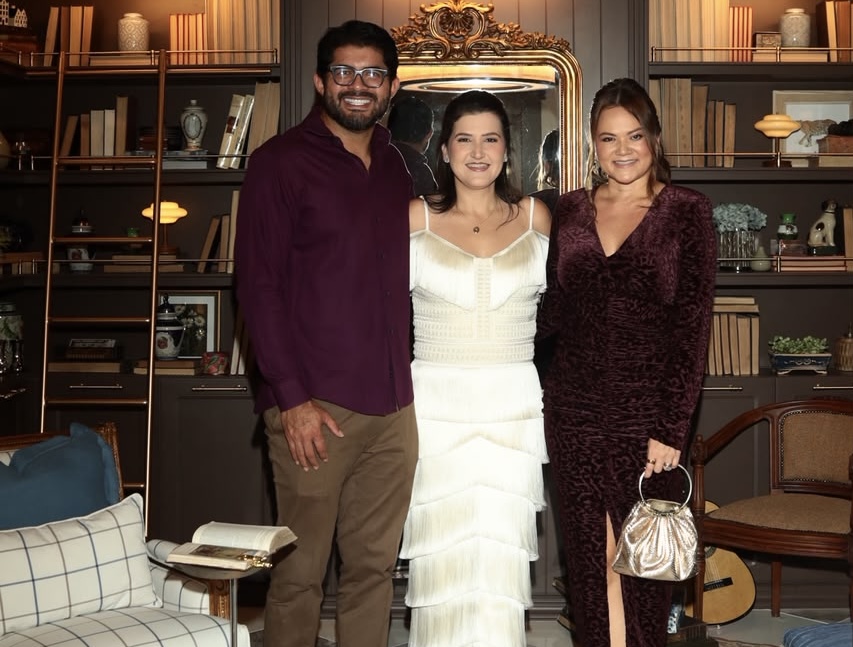 Roberto Possas, Patrícia Mendonça e Juliana Hong, na inauguração da CASALIV, nessa terça-feira