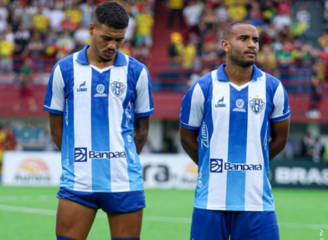 Edilson (á direita) lidera ranking de jogadores com mais partidas pelo Paysandu em 2026 -