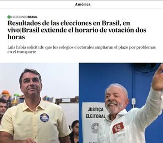 Imagem - Imprensa internacional repercute impasse após extensão no horário de votação no Brasil