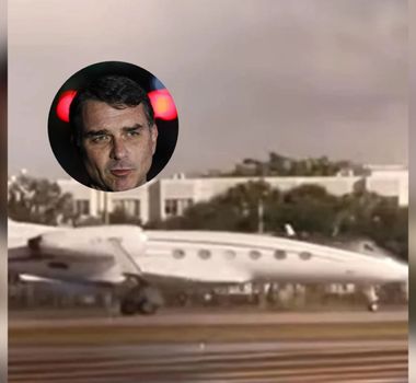 Imagem - Avião com Flávio Bolsonaro e família pousa nesse momento nos EUA