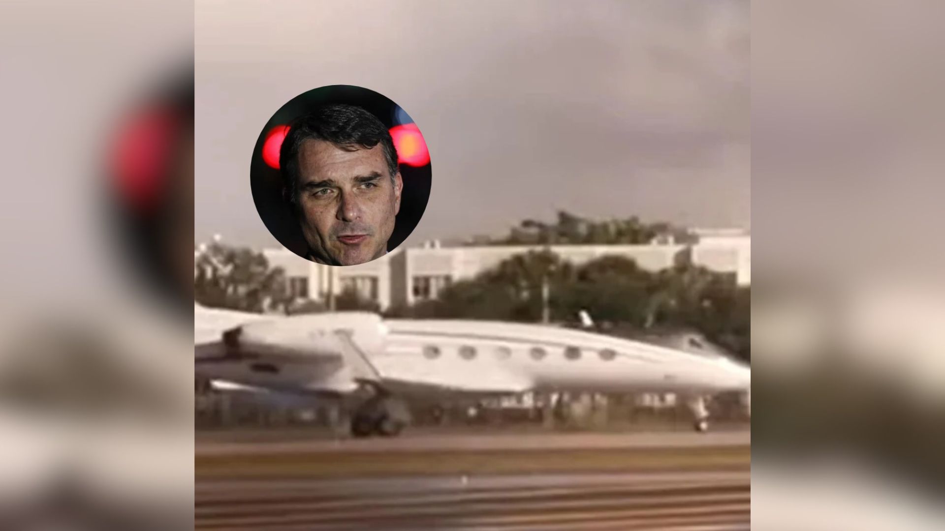 Avião com Flávio Bolsonaro e família pousa nesse momento nos EUA