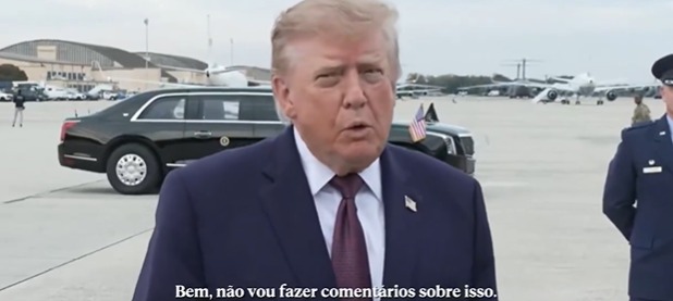 Imagem - Trump diz que não vai se envolver após Flávio Bolsonaro se declarar presidente do Brasil
