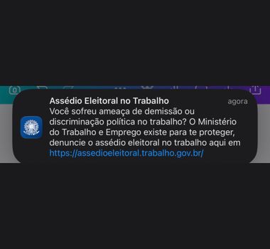 Imagem - Carteira de Trabalho Digital emite comunicado e orienta trabalhadores a denunciar ameaças de demissão por posicionamento político