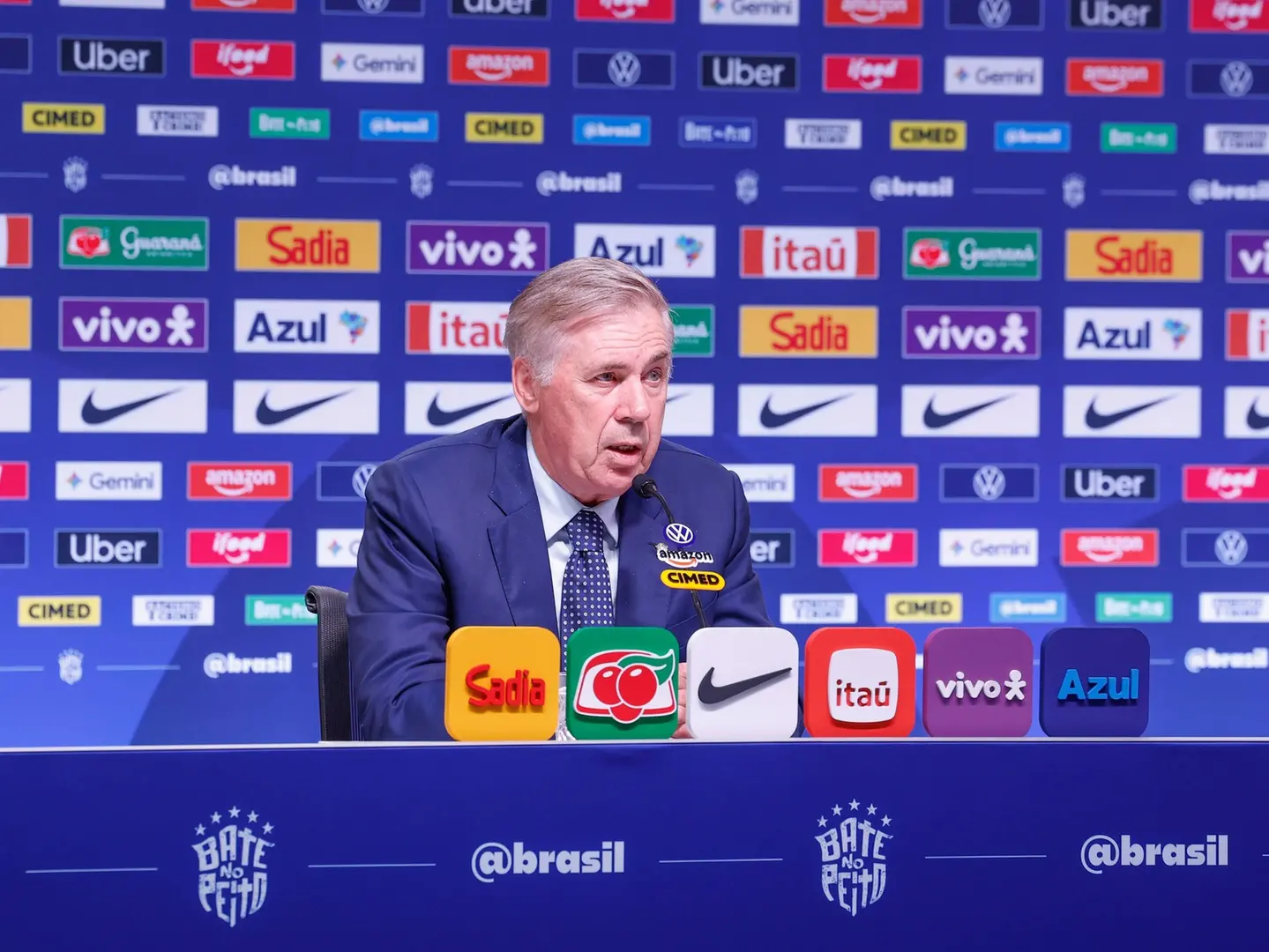 Carlo Ancelotti, técnico da Seleção Brasileira -