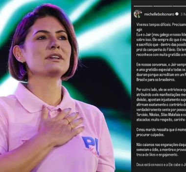 Imagem - Michelle Bolsonaro se pronuncia após críticas e diz que Jair pediu união da direita