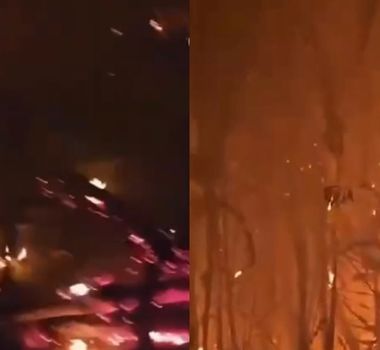 Imagem - Incêndio ameaça comunidade em São Sebastião da Boa Vista, no Marajó